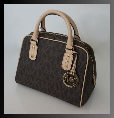 michael kors handtasche lack beige braun